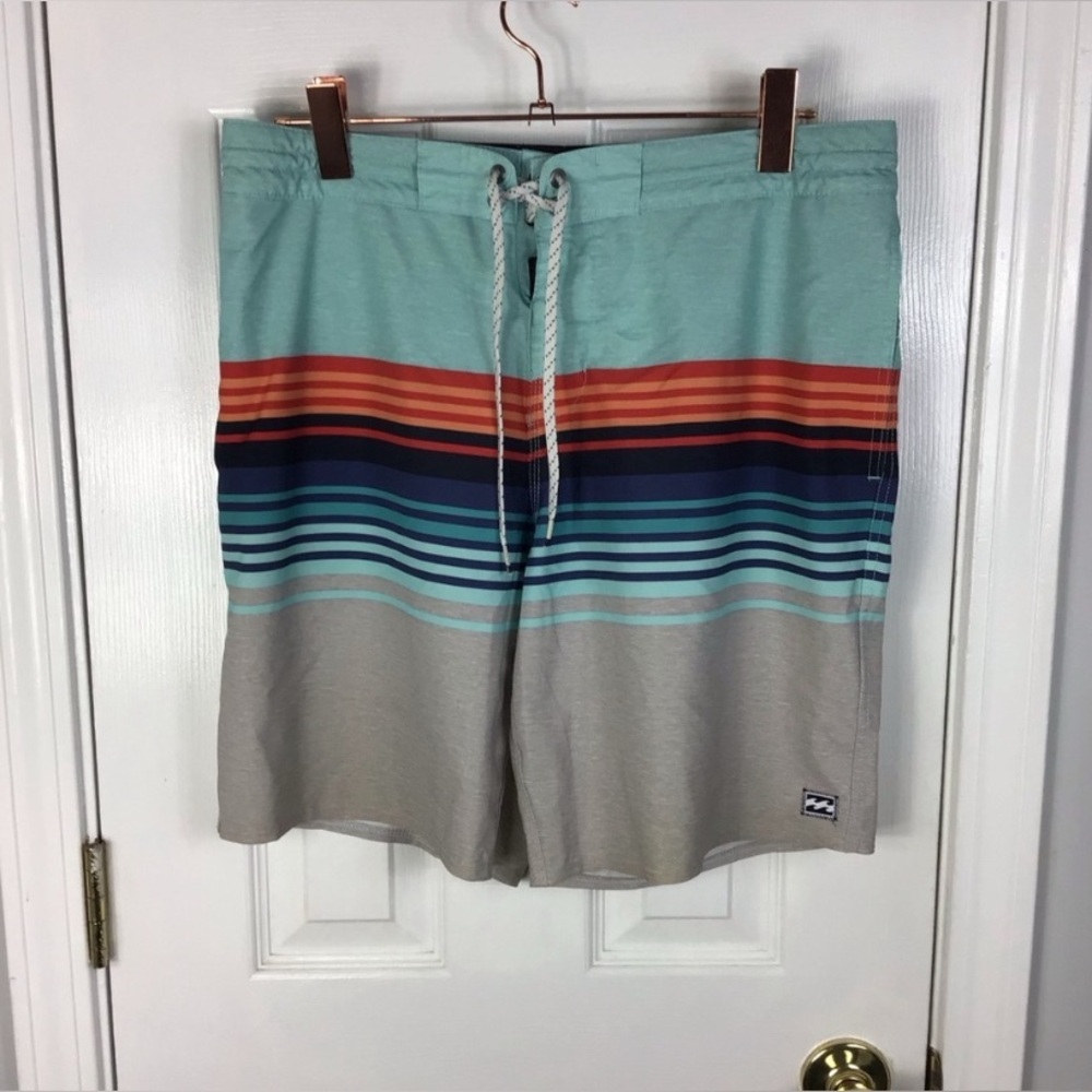 Billabong All Day Stripes Board Shorts Men Size Large